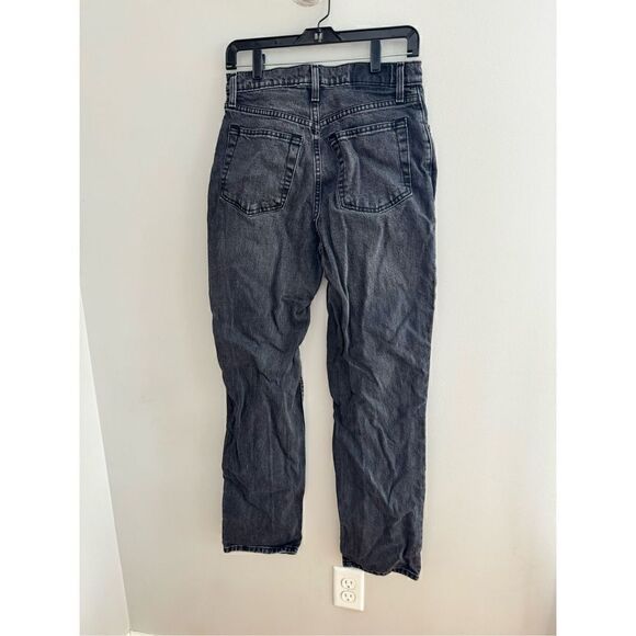 Abercrombie The 90s Straight Ultra High Rise Jeans, 28 / 6 Black A&F - Picture 7 of 8